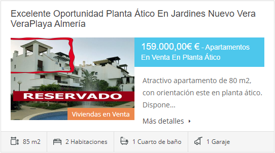 Excelente Oportunidad Planta Ático En Jardines Nuevo Vera VeraPlaya Almería